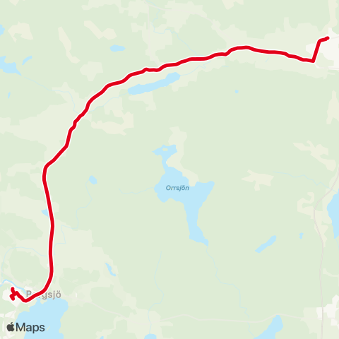 X-trafik Gnarp Station — Bergsjö Bstn map