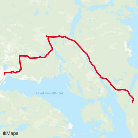 X-trafik Arnöviken — Hudiksvalls Station map