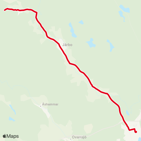 X-trafik Kungsberg — Sandviken Resecentrum map