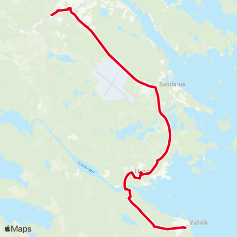 X-trafik Söderhamn Resecentrum — Vallvik map