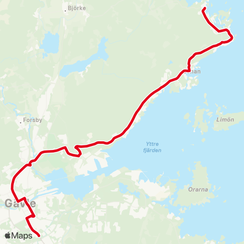 X-trafik Harkskär — Mumman map