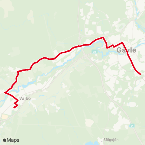 X-trafik Gävle Rådhuset — Ludvigsberg map