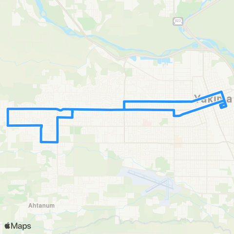 Yakima Transit Summitview / Lincoln map