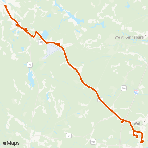 York County Community Action Corporation Sanford - Wells map