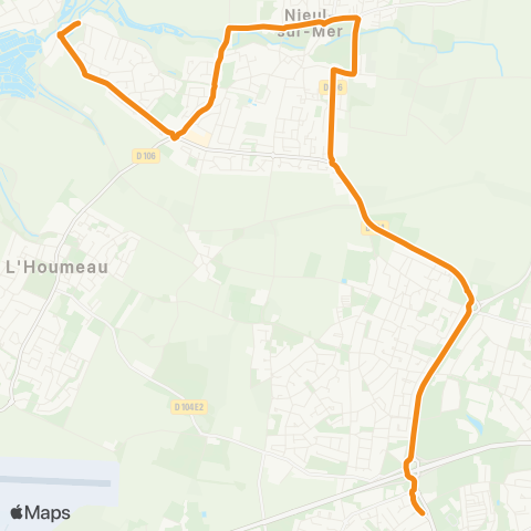 Yélo Scolaires Lycée Vieljeux - Nieul-sur-Mer map