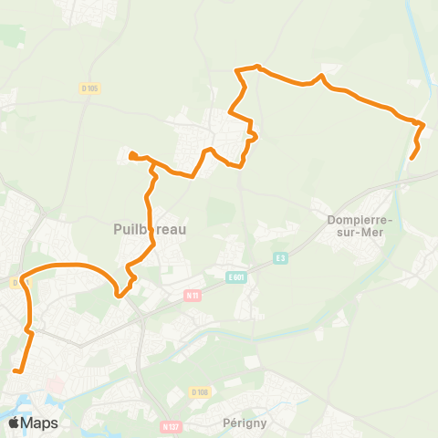 Yélo Scolaires Ly Vieljeux / Verdun - St-Xandre / Ste-Soulle via Puilboreau map