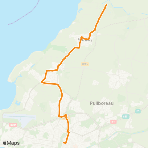 Yélo Scolaires Ly Vieljeux / Pl Verdun - Esnandes via Lagord-Nieul-Marsilly map