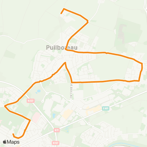 Yélo Scolaires Collège Beauregard - Puilboreau map