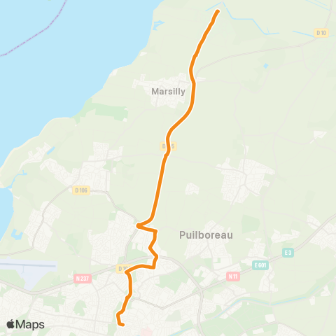 Yélo Scolaires Ly Vieljeux / Pl Verdun - Esnandes via Lagord E. map