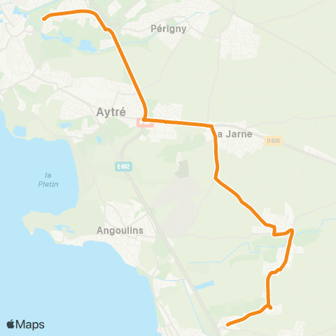 Yélo Scolaires Lycée Valin - Salles-s/-Mer via la Jarne map