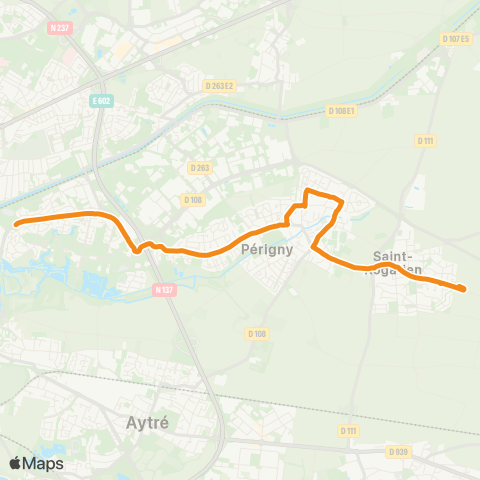 Yélo Scolaires Lycée Valin - Saint-Rogatien via Périgny map