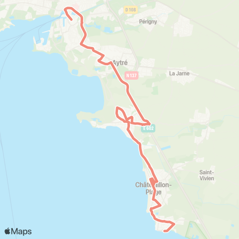 Yélo Châtelaillon - Gare la Rochelle map