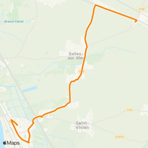 Yélo Scolaires Collège A. Malraux - la Jarne via Salles-s/-Mer map