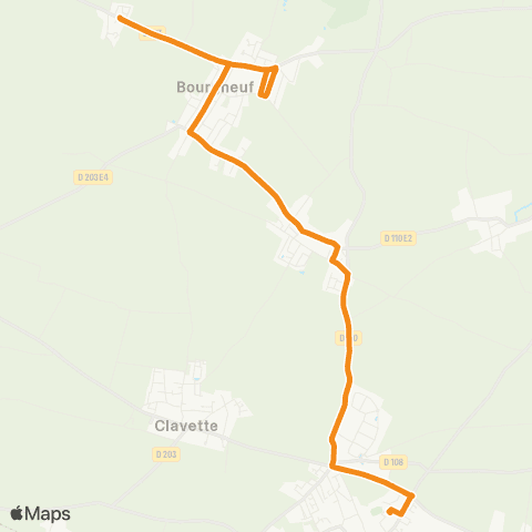 Yélo Scolaires Collège F. Dolto - Bourgneuf via Montroy map