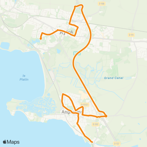 Yélo Scolaires Collège de l'Atlantique - Angoulins-s/-Mer map