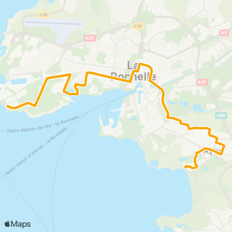 Yélo Chef de Baie / Port-Neuf - Aytré P+R S. Veil / Aytré Plage map