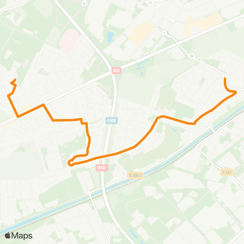 Yélo Scolaires Collège Beauregard - Périgny Rompsay map