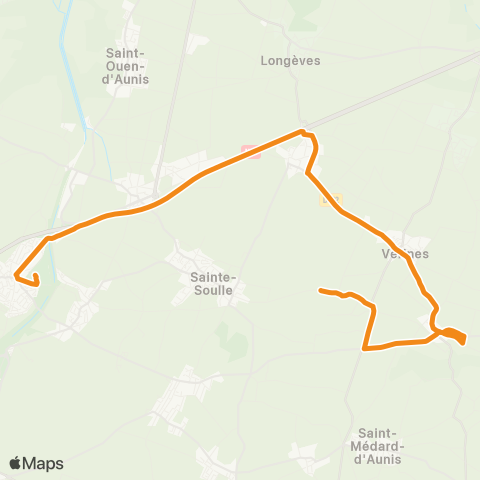 Yélo Scolaires Collège M. Chagall - Vérines map