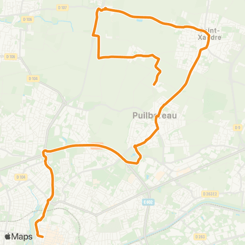 Yélo Scolaires Ly Vieljeux / Pl Verdun - St-Xandre via Puilboreau map