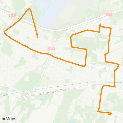 Yélo Scolaires Lycée Saint-Exupéry - Laleu via Mireuil map