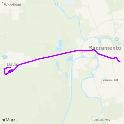 Yolobus Causeway Connection Davis map
