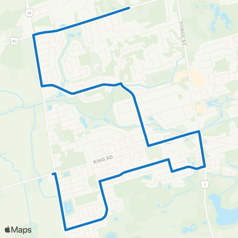 York Region Schools Cardinal Carter SS via Kingshill map