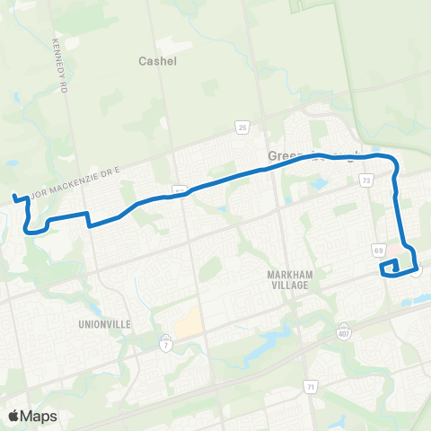 YRT Bur Oak map