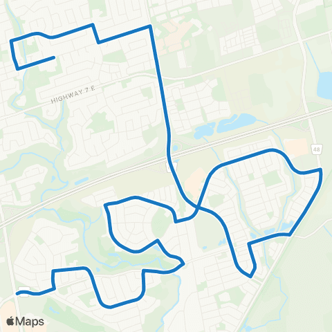 York Region Schools Markham District SS via Box Grove map