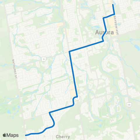York Region Schools Dr G.W. Williams SS via Henderson map