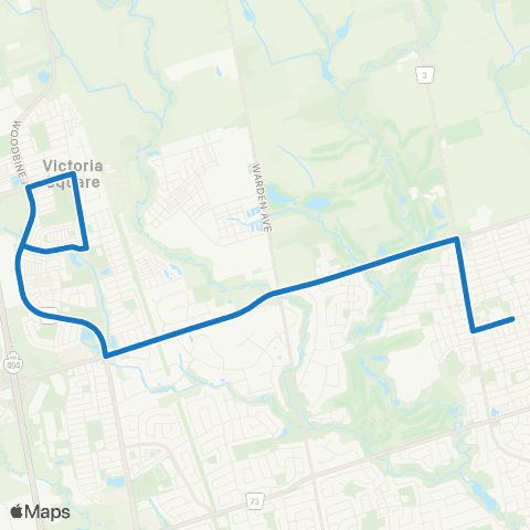 York Region Schools Pierre E. Trudeau SS via Major Mac map