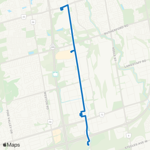 YRT Jane Express map