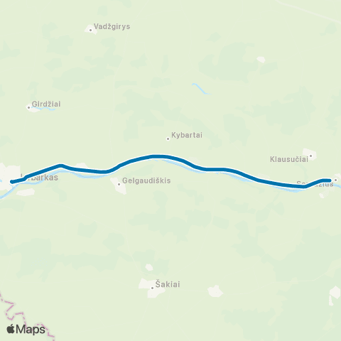 VšĮ „Žaliasis regionas" Jurbarkas - Seredžius map