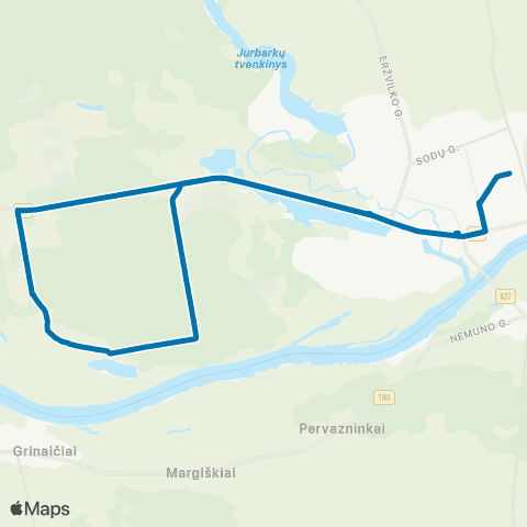VšĮ „Žaliasis regionas" Jurbarkas - Serbenta map