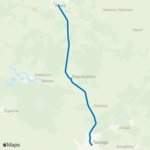 VšĮ „Žaliasis regionas" Tauragė - Šilalė map