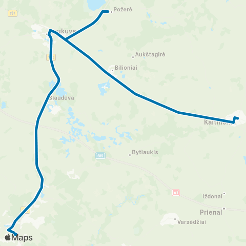 VšĮ „Žaliasis regionas" Šilalė - Laukuva - Požerė - Kaltinėnai map