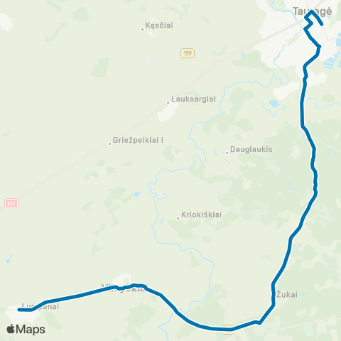 VšĮ „Žaliasis regionas" Tauragė - Žukai - Vilkyškiai - Pagėgiai - Šilgaliai map