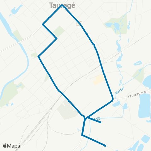 VšĮ „Žaliasis regionas" Autobusų Stotis - Industrinis Parkas map