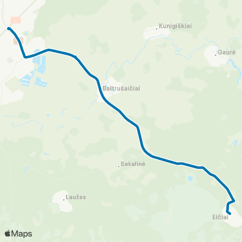 VšĮ „Žaliasis regionas" Tauragė - Eičiai map
