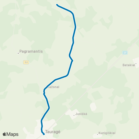 VšĮ „Žaliasis regionas" Tauragė - Vaitimėnai map
