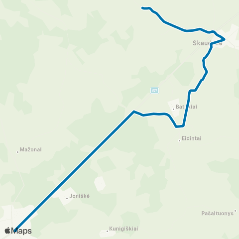 VšĮ „Žaliasis regionas" Tauragė - Batakiai - Skaudvilė - Sodalė map