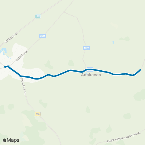 VšĮ „Žaliasis regionas" Skaudvilė - Očikiai map