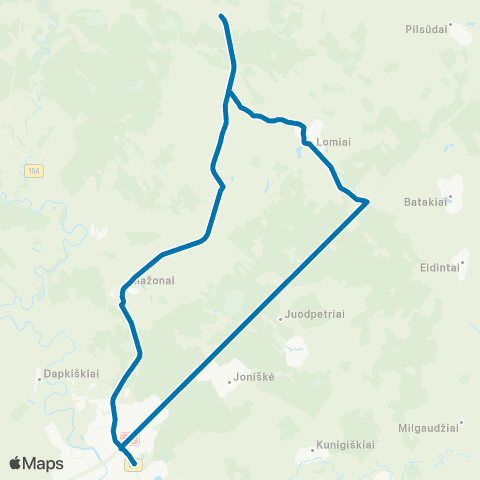 VšĮ „Žaliasis regionas" Tauragė - Antegluonis - Ringaliai - Šakvietis - Mažonai map