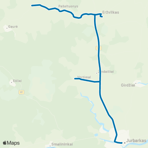 VšĮ „Žaliasis regionas" Jurbarkas - Traklaukas map