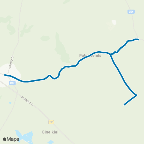 VšĮ „Žaliasis regionas" Kaltinėnai - Pakarčiamis - Kaltinėnai map