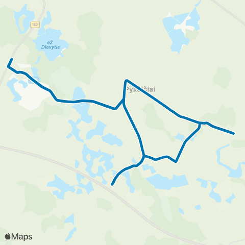 VšĮ „Žaliasis regionas" Padievytis - Automagistralė - Padievytis map