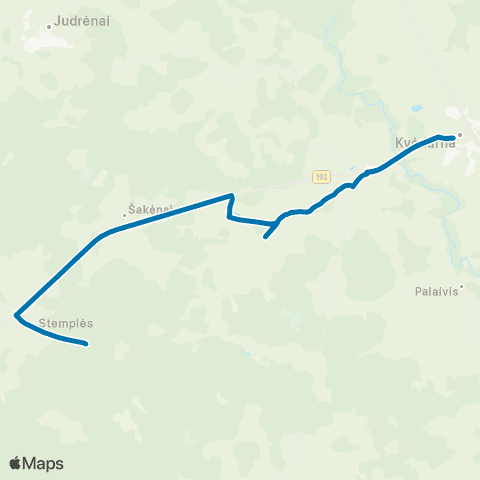 VšĮ „Žaliasis regionas" Pajūralis - Sauslaukis - Šerlaukis map