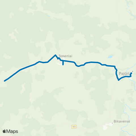 VšĮ „Žaliasis regionas" Pajūris - Teneniai - Kalniškiai map