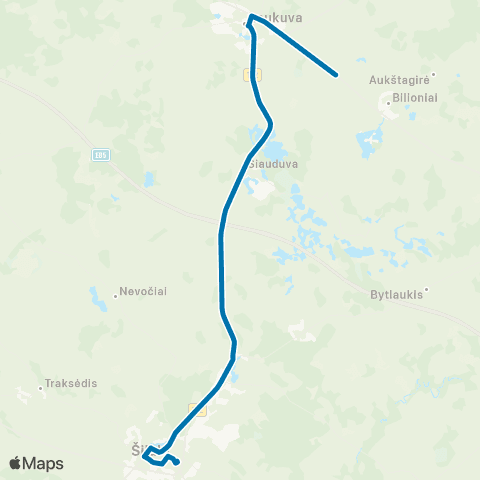 VšĮ „Žaliasis regionas" Gulbės - Laukuva - Šilalė map