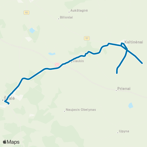 VšĮ „Žaliasis regionas" Šilalė - Bytlaukis - Kaltinėnai map