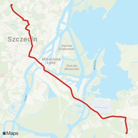 ZDiTM Szczecin Osiedle Słoneczne - Osiedle Arkońskie map